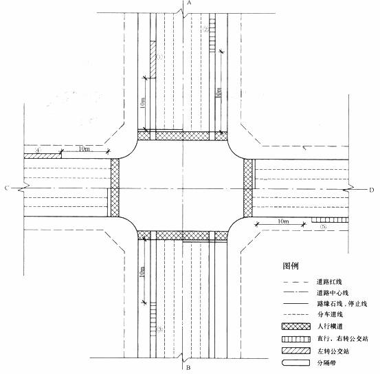 某市道路规划平面图