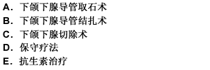 如果确诊涎石位于下颌下腺导管与腺体交界处,则治疗多采用