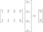 齐次线性方程组的基础解系中所含向量个数为_