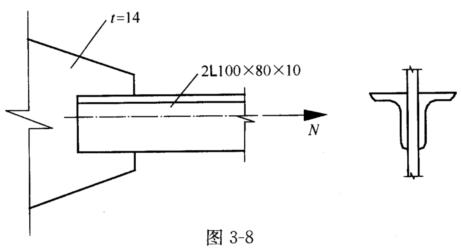 钢材为q235级,焊条e43型,试按照两条侧焊缝和三面围焊设计该焊缝连接