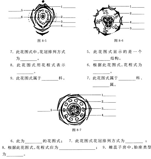 填图(注明引线所指的结构名称)与填空