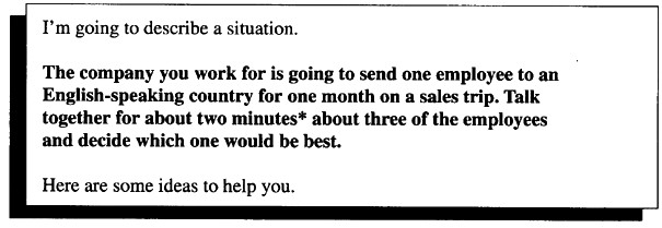 BEC商务英语(初级)口语模拟试卷13(第1题-第