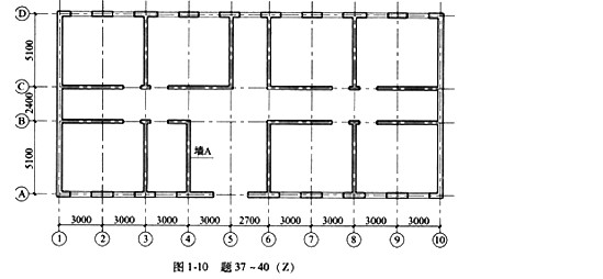 外墙厚370mm,内墙厚240mm,墙均居轴线中.底