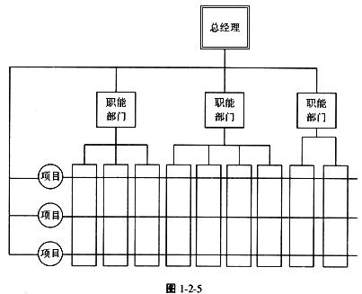 图1-2-5表示()组织结构.a.职能型b.直线职能型c.项目型d.矩阵型图片