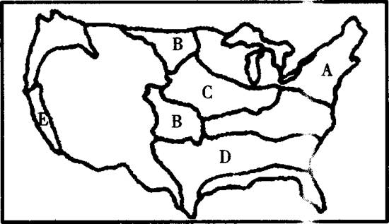 美国农业带空白图图片