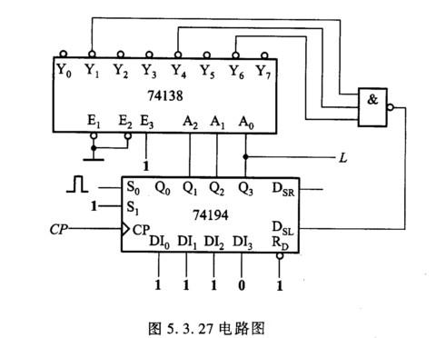 狀態圖和l1～l4的波形圖,並確定電路的邏輯功能(設各觸發器初態均為0)